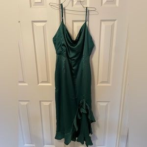 Missguided | Cami Ruffle Side Midi Dress | UK size 18 | US Size 14 |